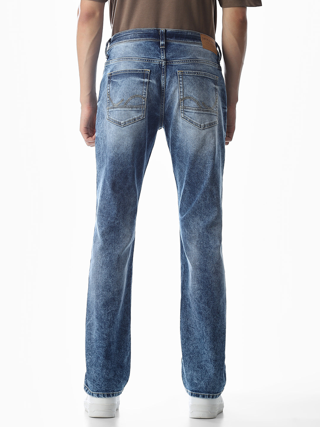 Heavily Washed Clark Regular Fit Jeans