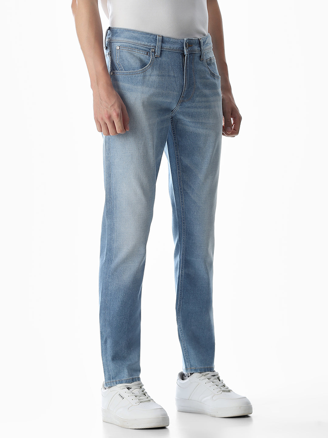 Washed Glenn Slim Fit Jeans - Light Blue