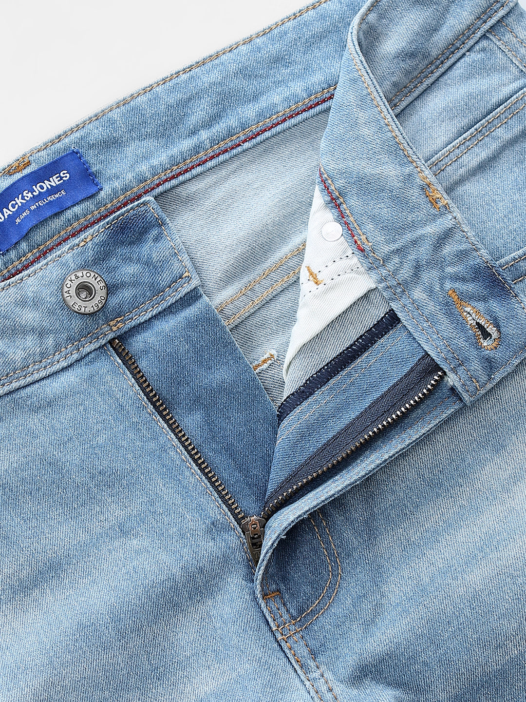 Washed Glenn Slim Fit Jeans - Light Blue