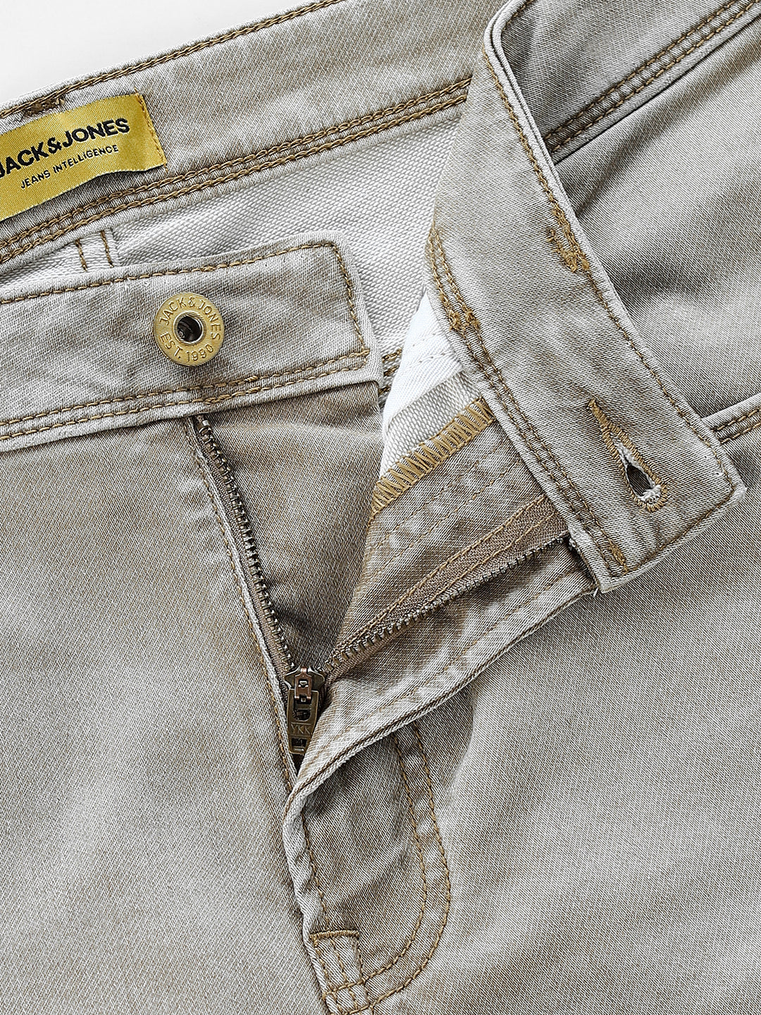 Khaki 5 Pocket Ben Skinny Jeans