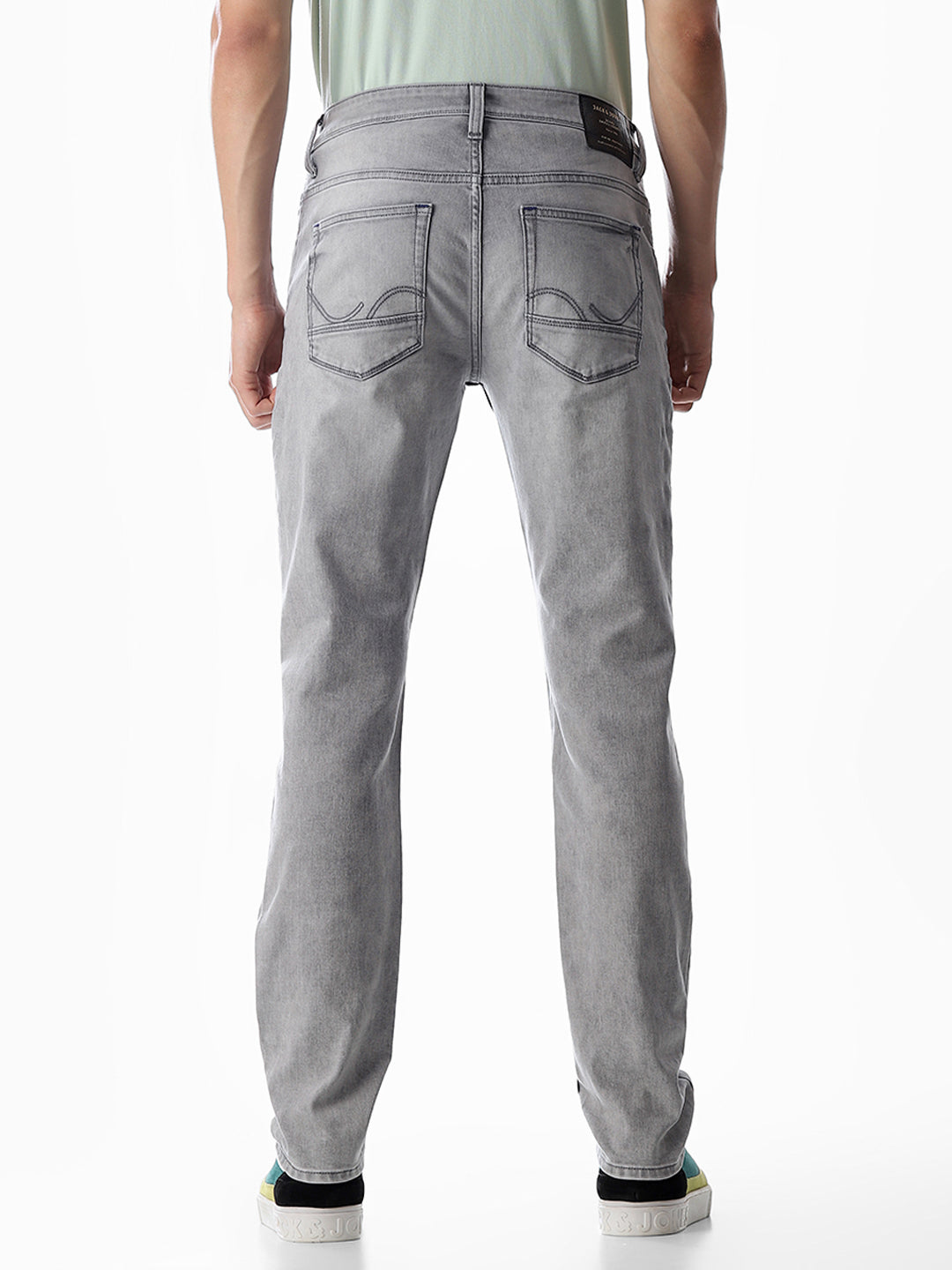 5 Pocket Ben Skinny Fit Jeans - Light Grey