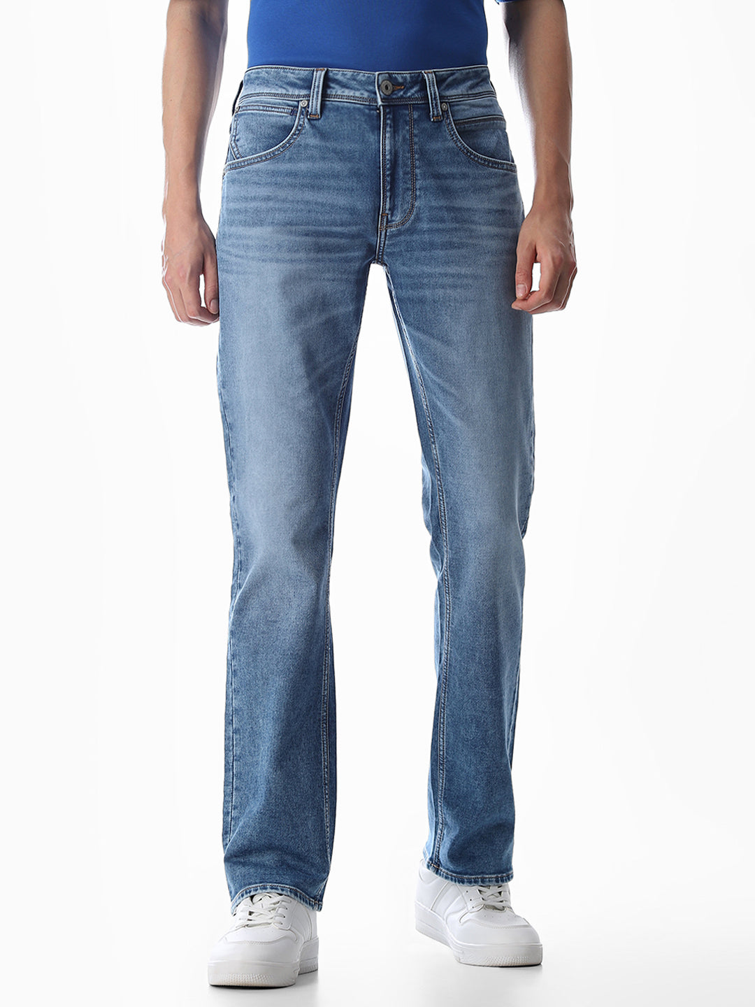 Clark Regular Fit Jeans - Medium Blue