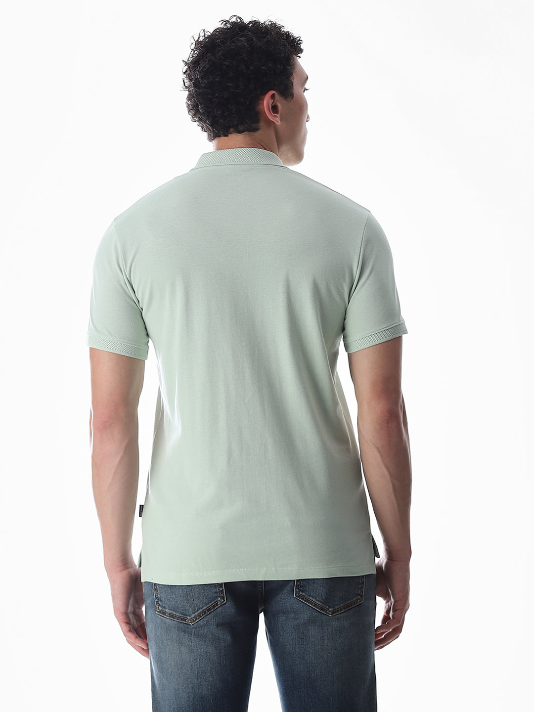 Button Placket Polo - Light Green