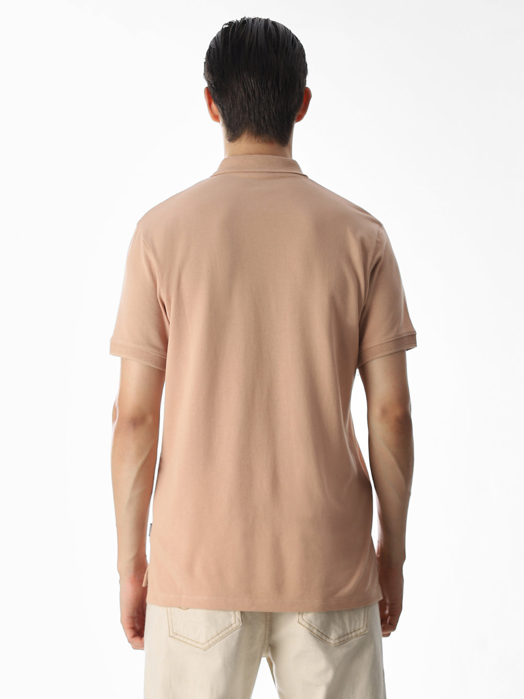 Button Placket Polo - Orange