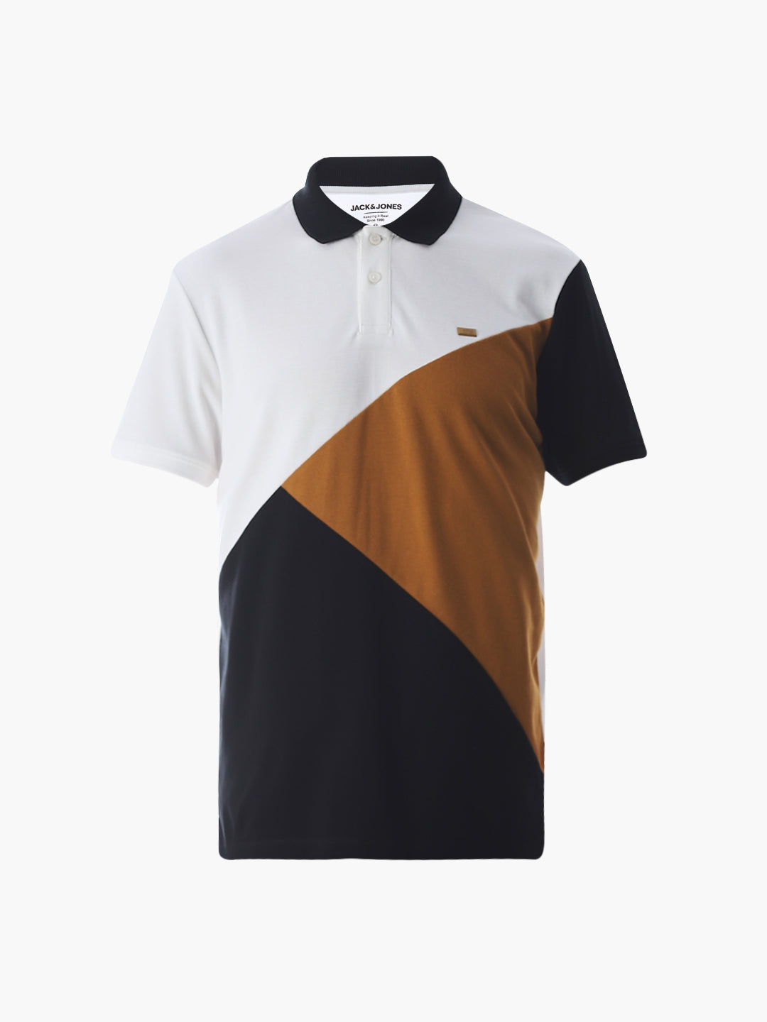Cut & Sew Colourblocked Polo