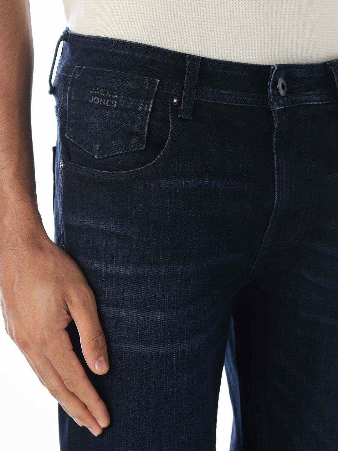 Mildly Washed 5 Pocket Skinny Jeans