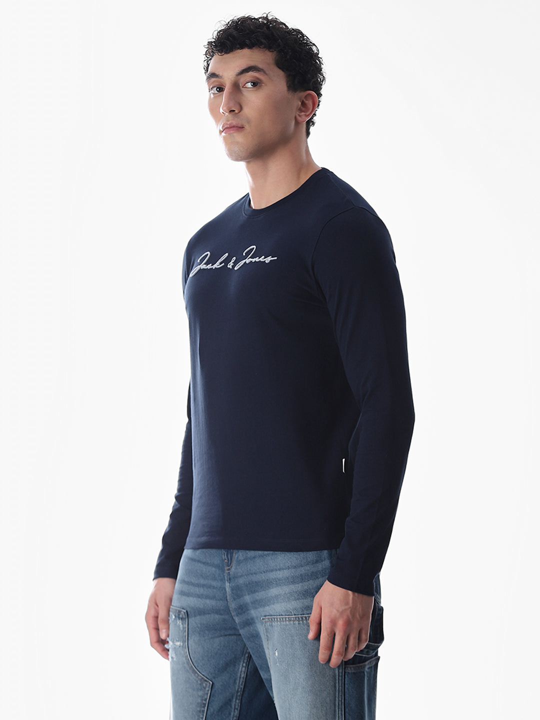 Logo Print Full Sleeves T-shirt