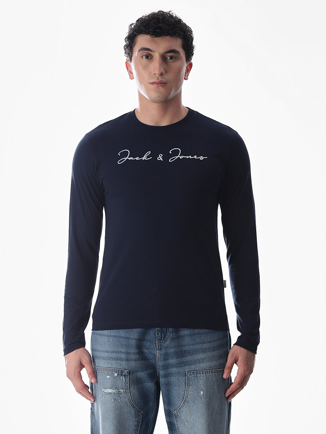 Logo Print Full Sleeves T-shirt