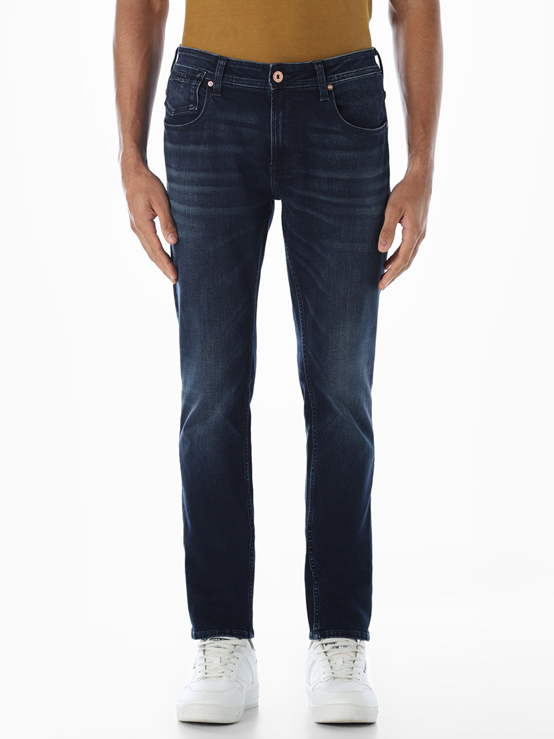 5 Pocket Dark Blue Skinny Jeans