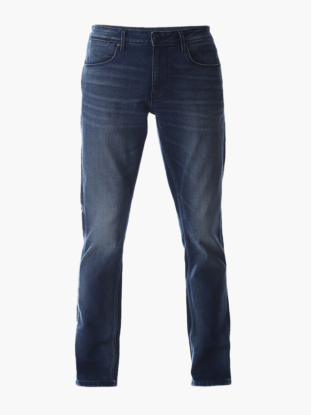 Washed Glenn Slim Fit Jeans - Dark Blue