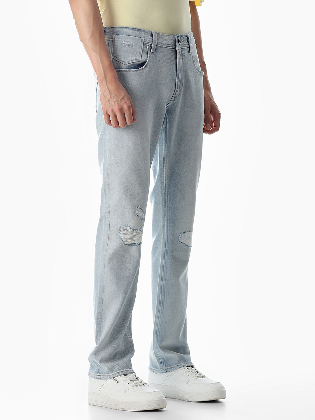 Mildly Distressed Clark Regular Fit Jeans