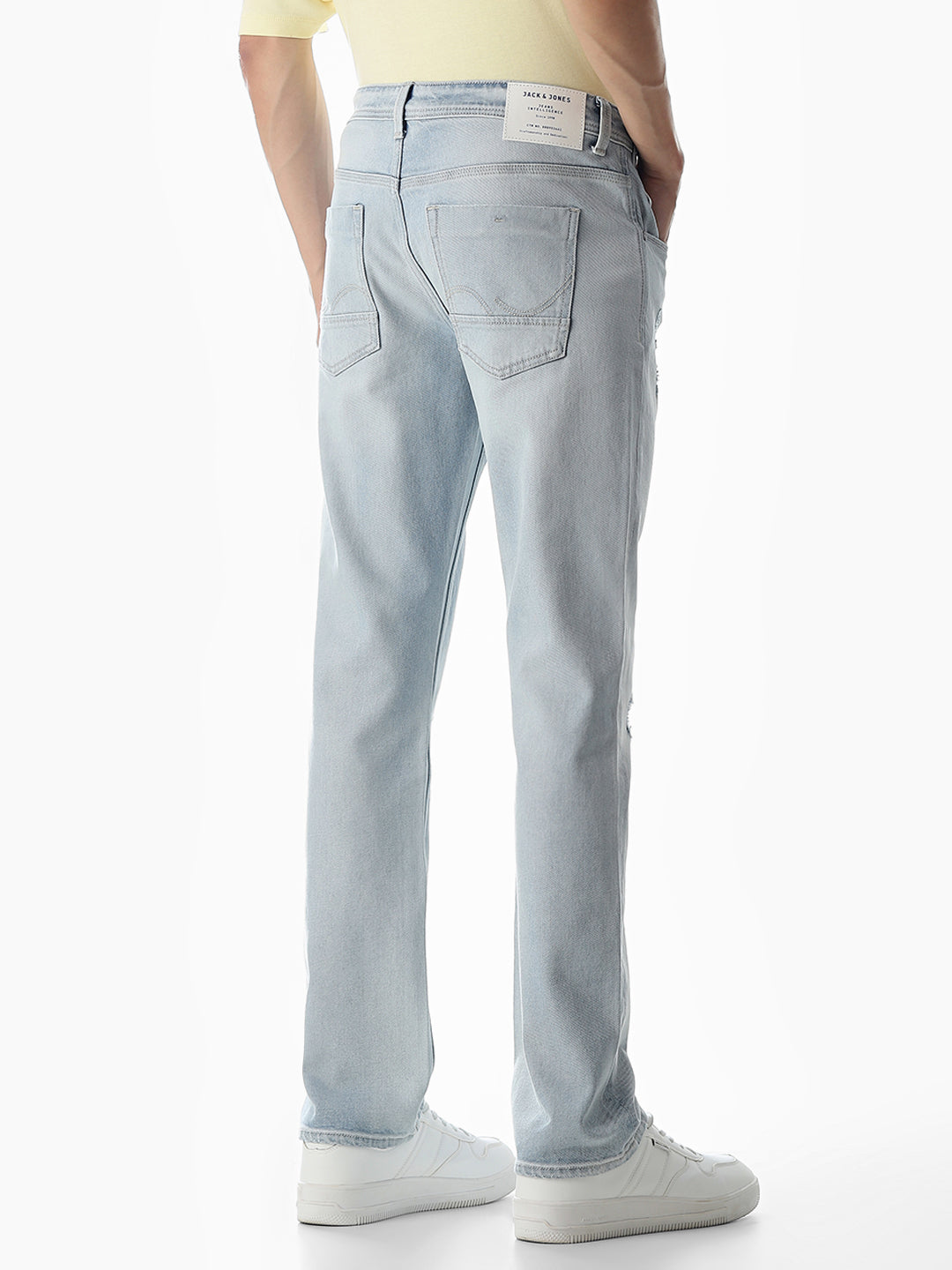 Mildly Distressed Clark Regular Fit Jeans