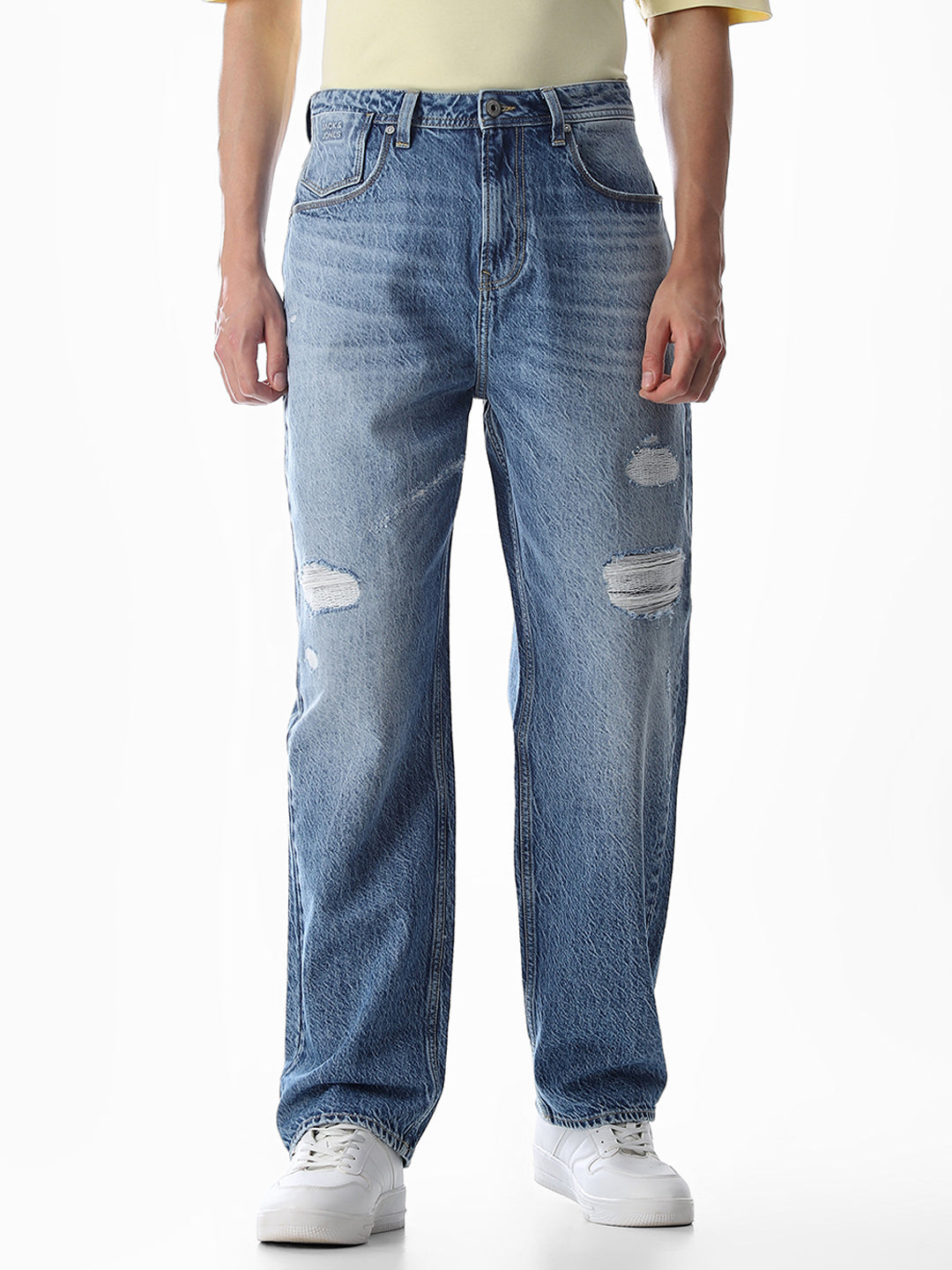 Distressed Dario Loose Fit Jeans