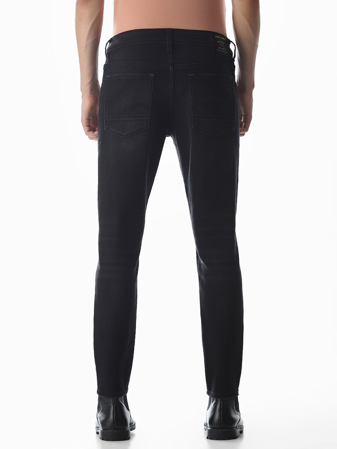 Distressed Cropped Brak Slim Jeans