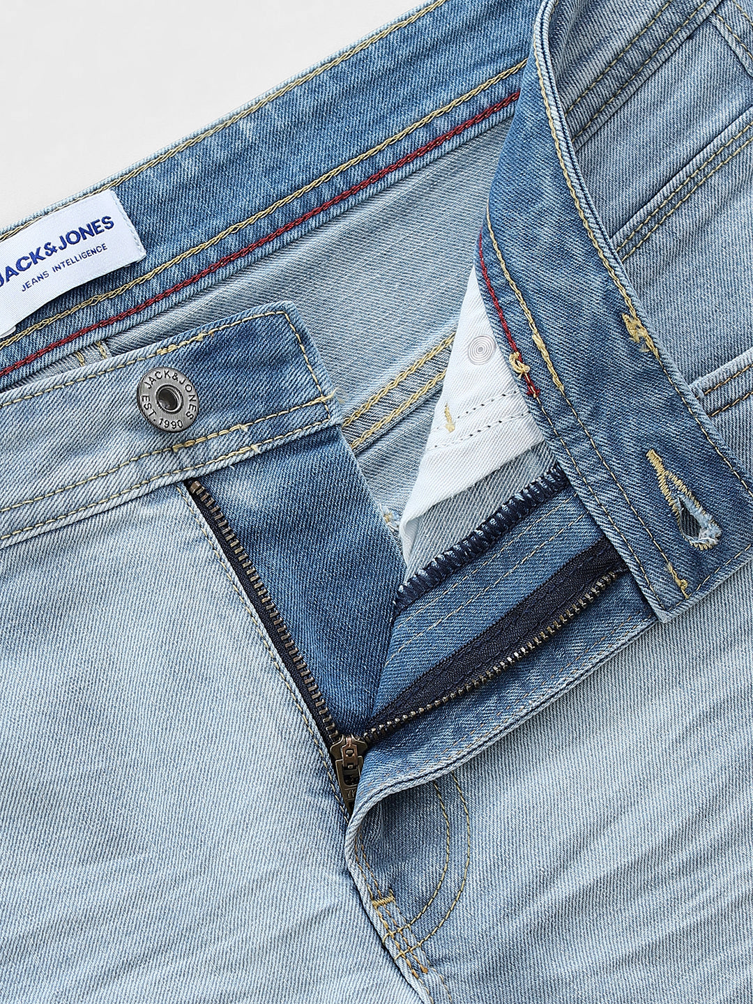 5 Pocket Cropped Brak Jeans - Light Blue