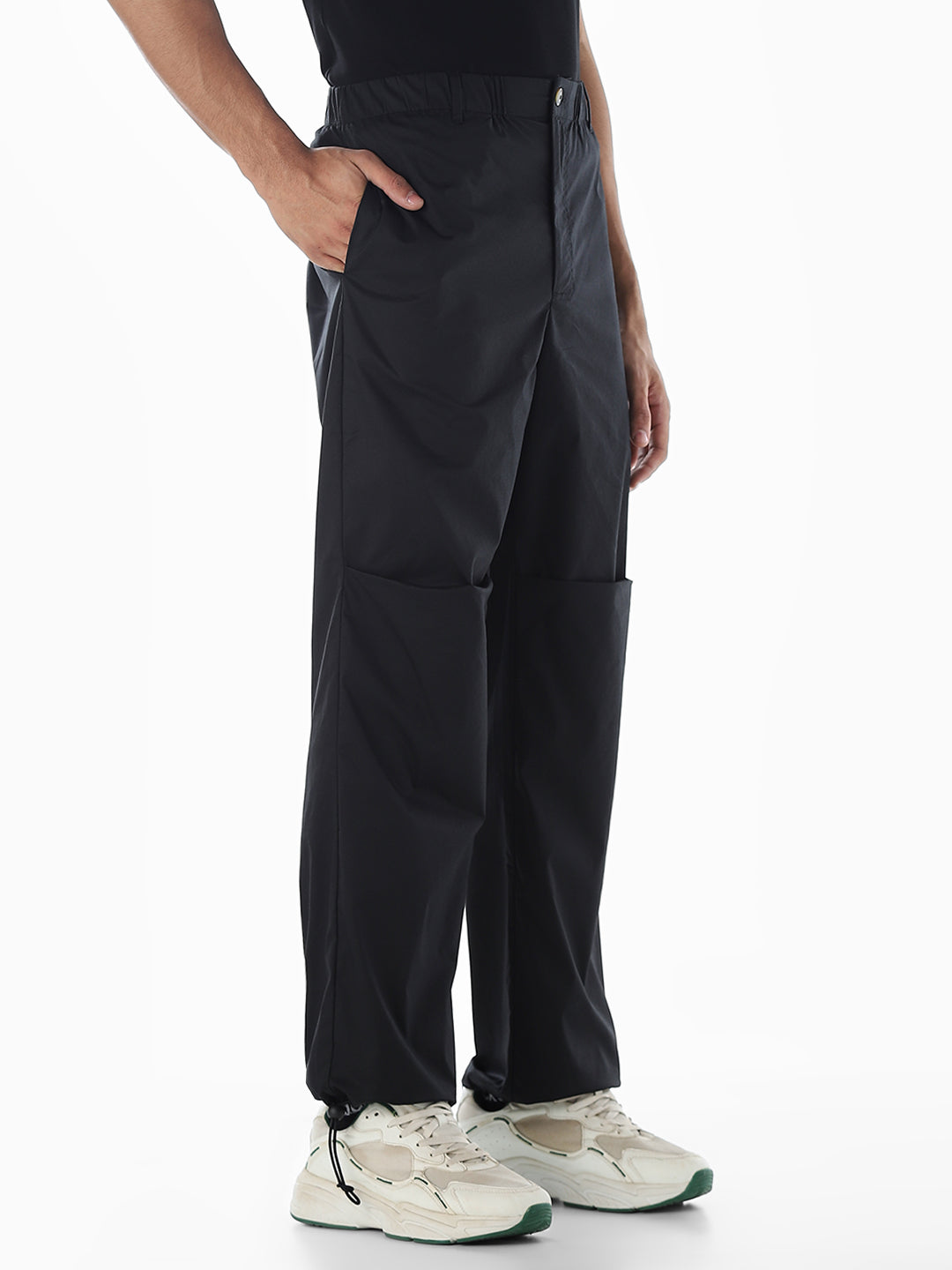 Black Regular Fit Pants