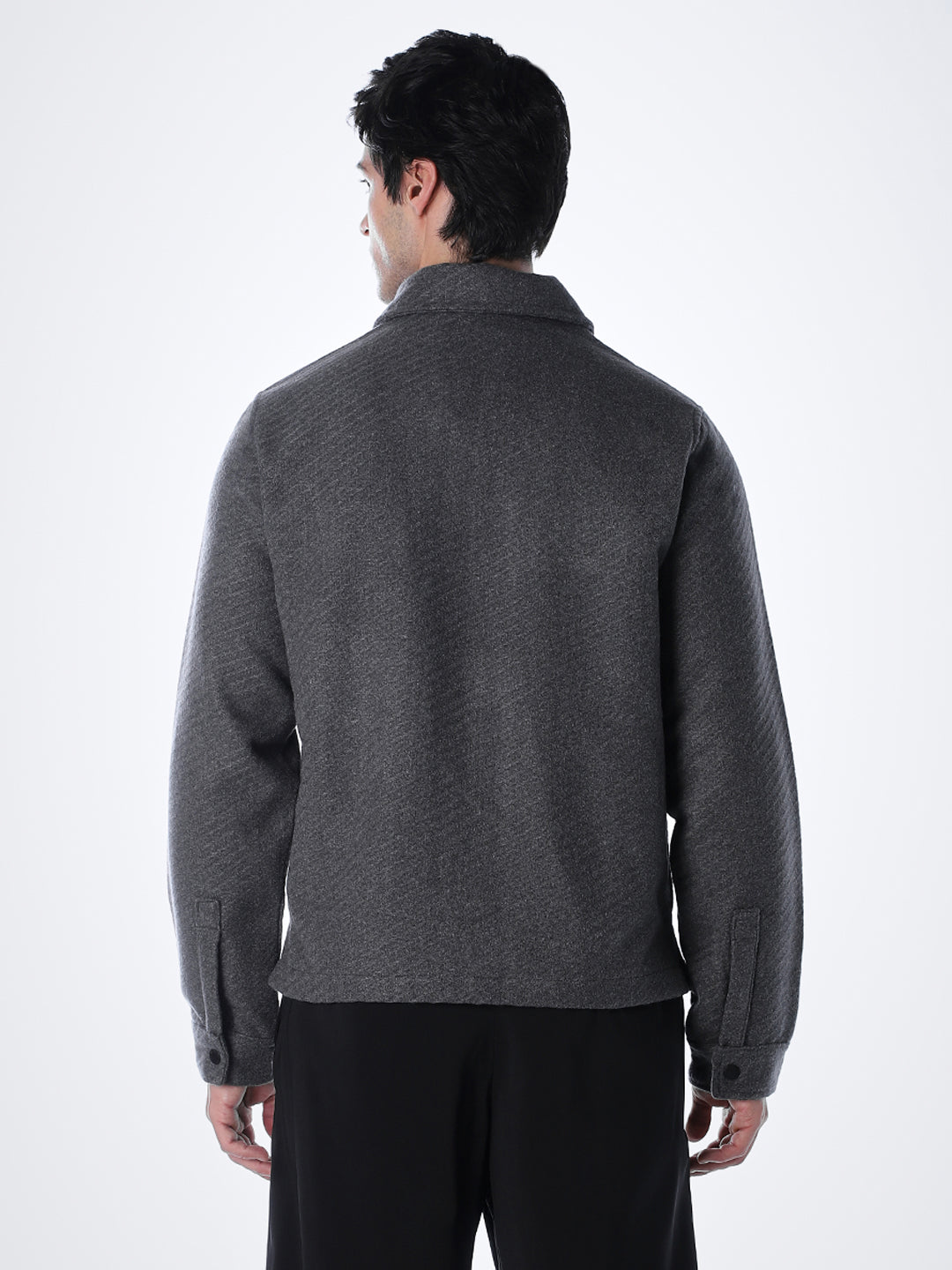 Dark Grey Zipped Jacket