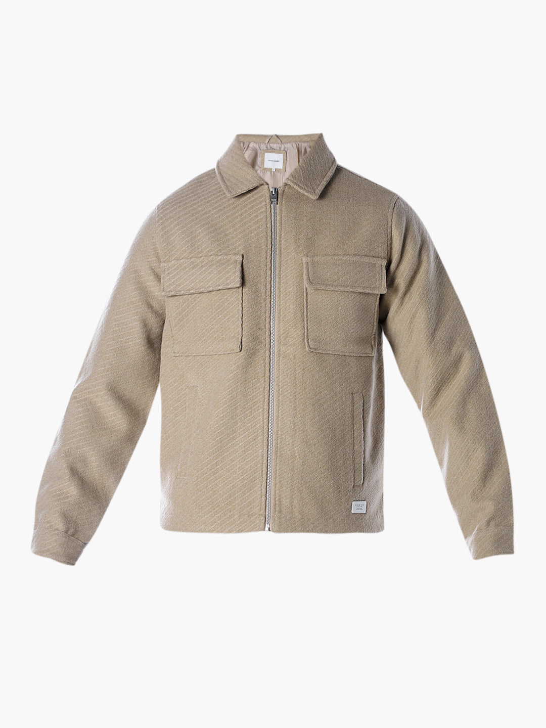 Beige Zipped Jacket
