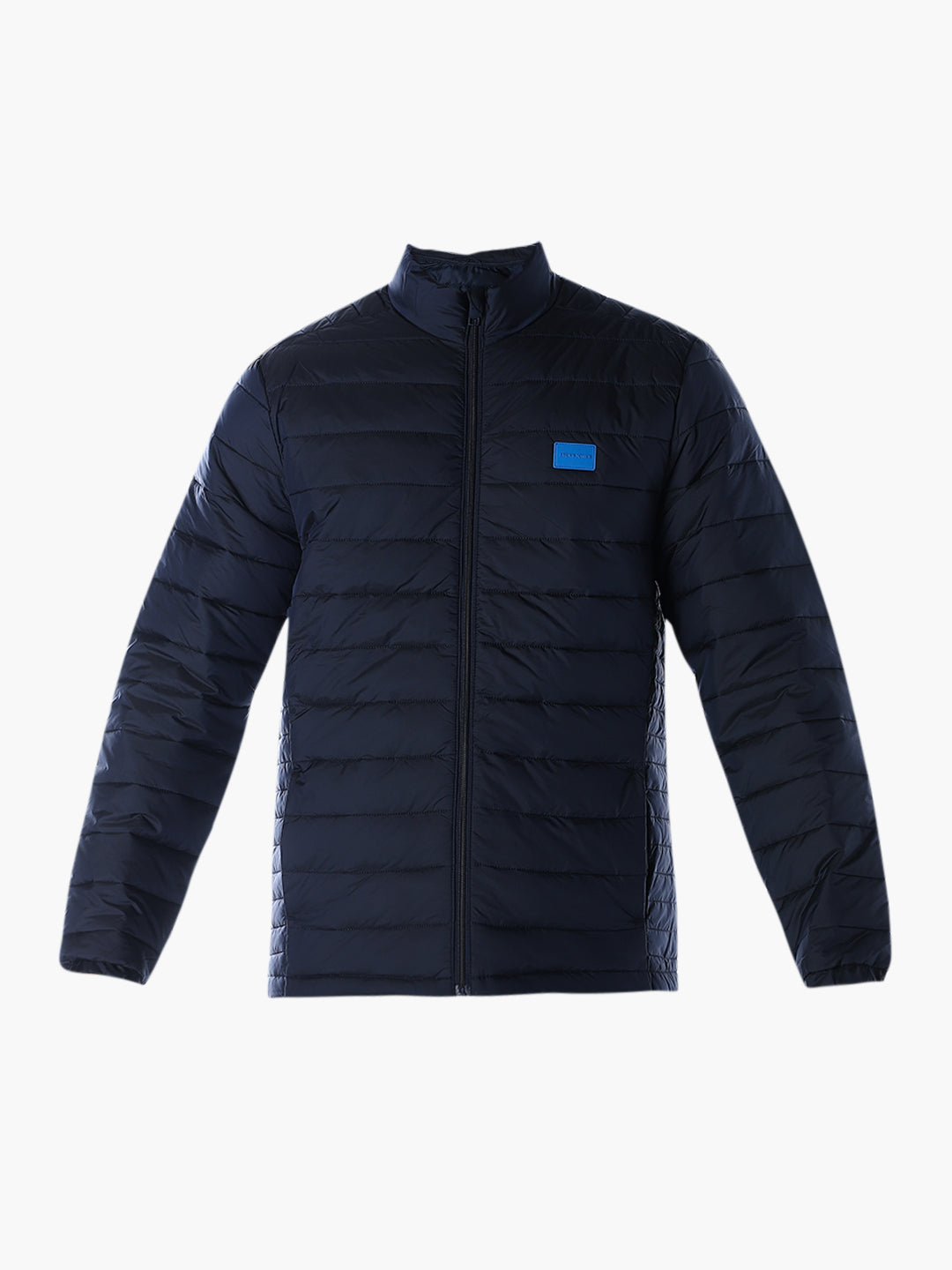 Dark Blue High Neck Jacket