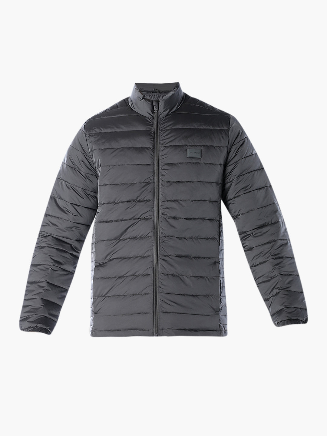 Grey High Neck Jacket