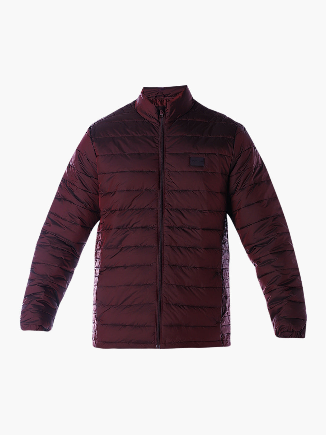 Maroon High Neck Jacket