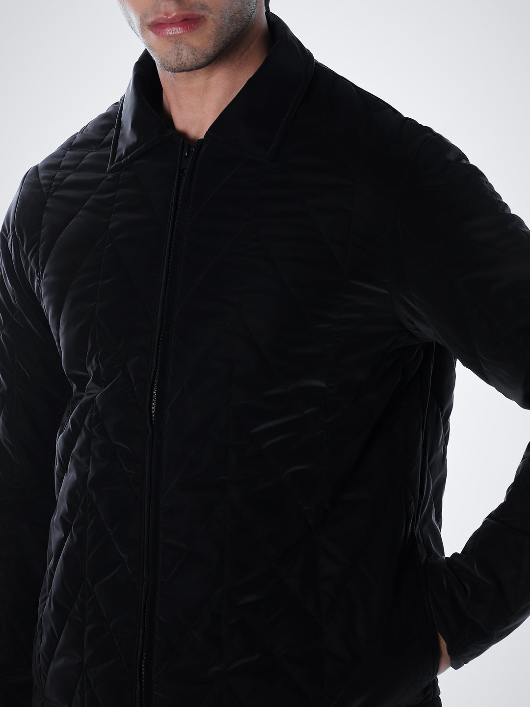 Black High Neck Jacket