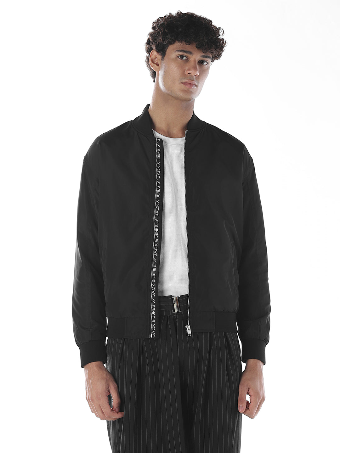 2 Pocket Zip-Up Bomber Jacket