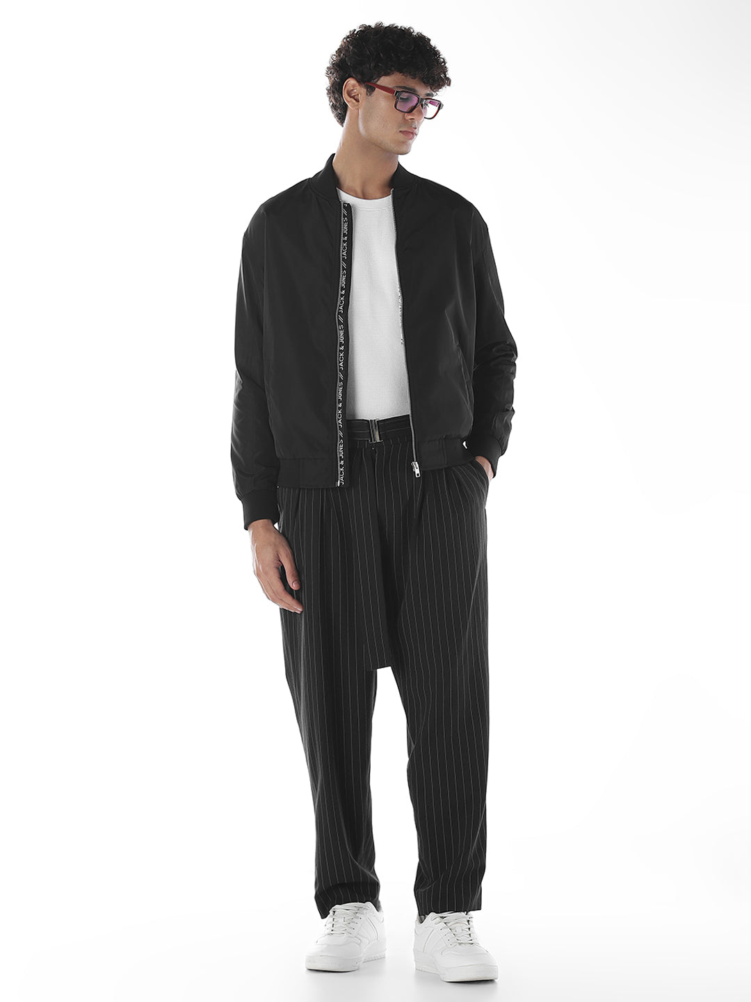 2 Pocket Zip-Up Bomber Jacket