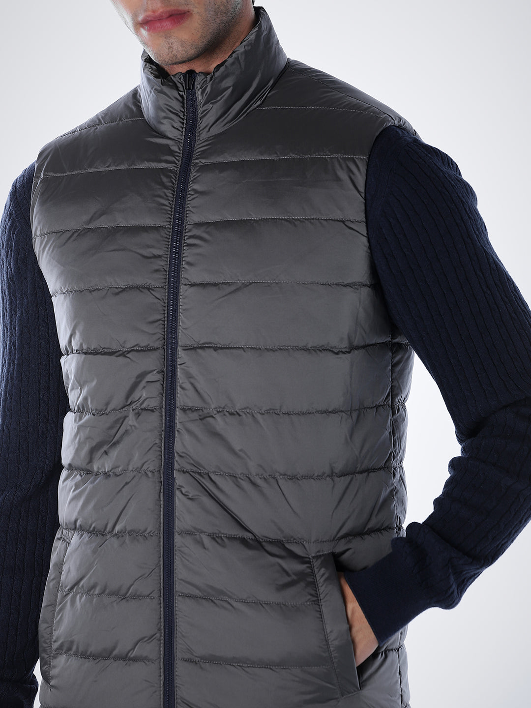 Blue Reversible Puffer Vest