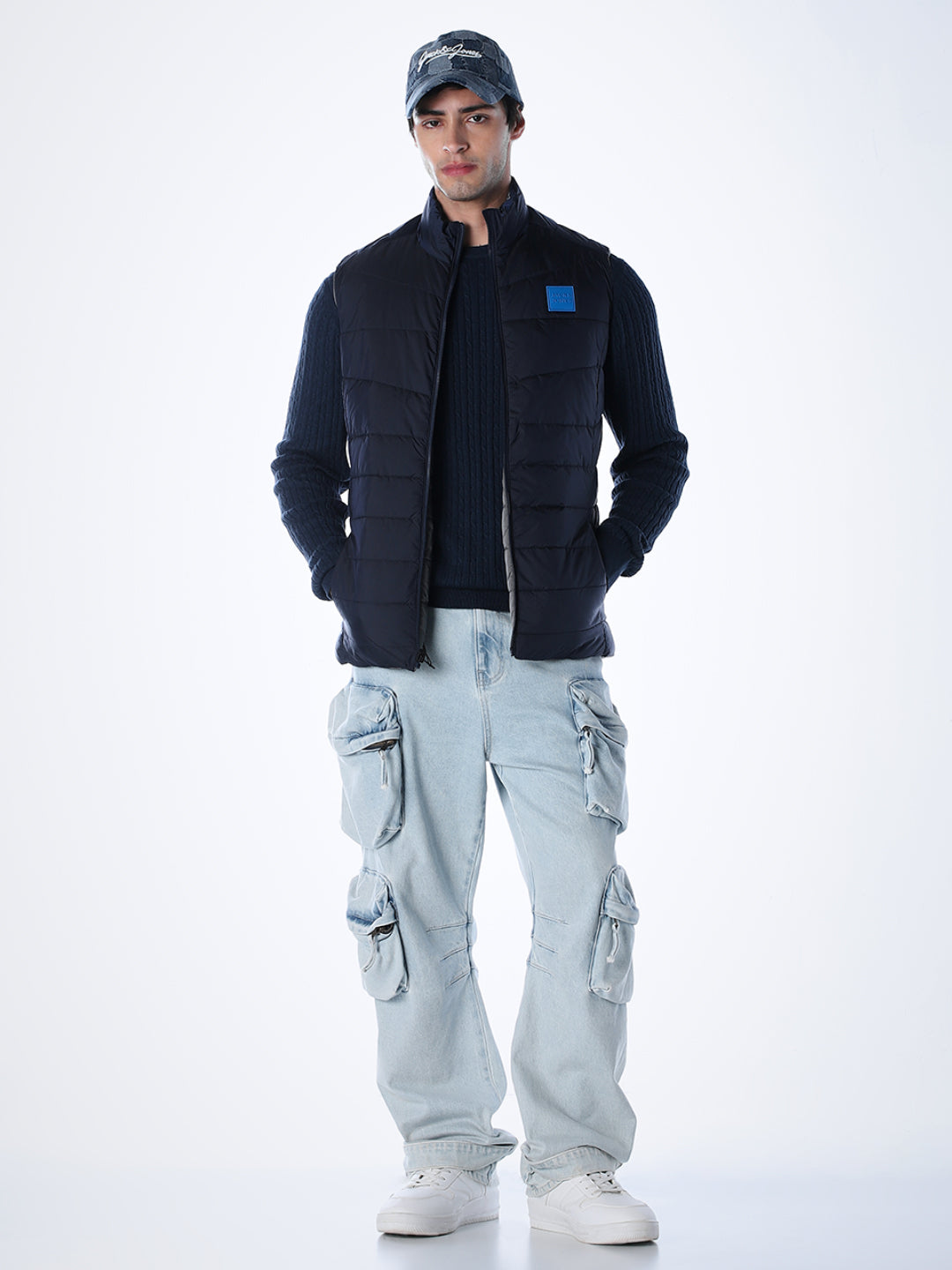 Blue Reversible Puffer Vest