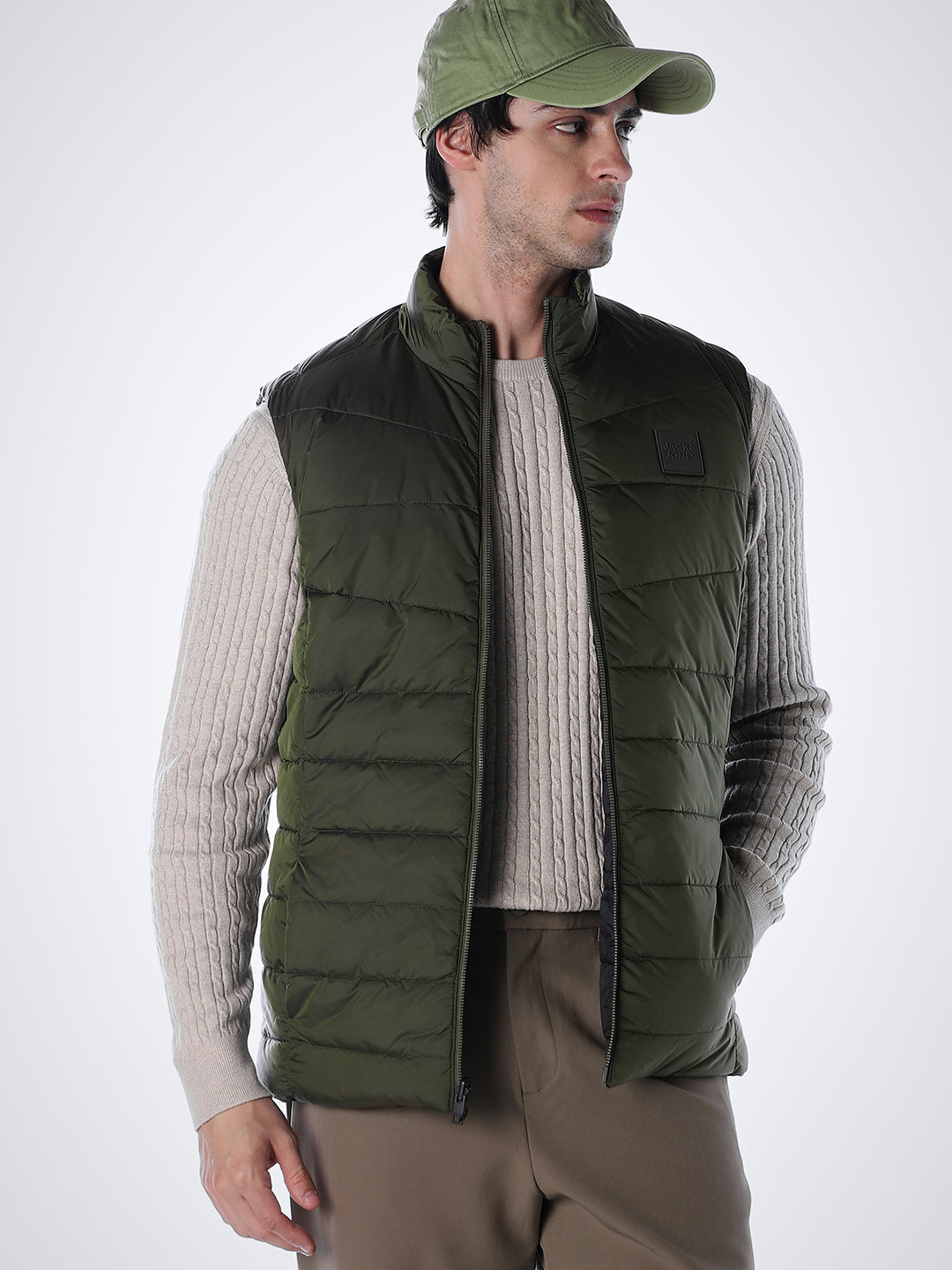 Green Reversible Puffer Vest