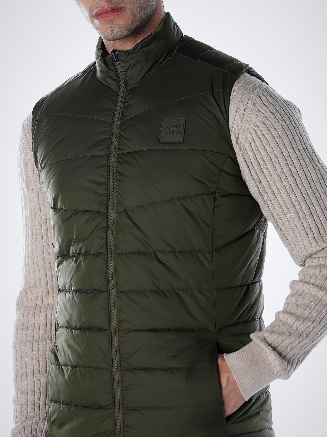 Green Reversible Puffer Vest