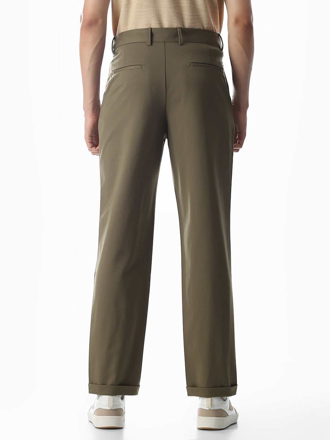 4 Pocket Non-Stretch Chino Pants - Green