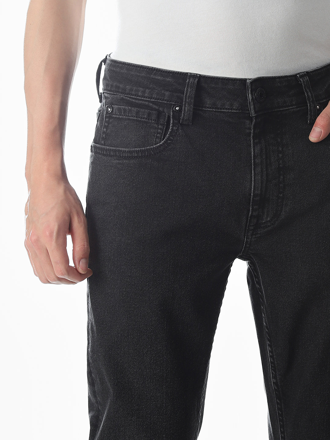 5 Pocket Ben Skinny Fit Jeans - Black