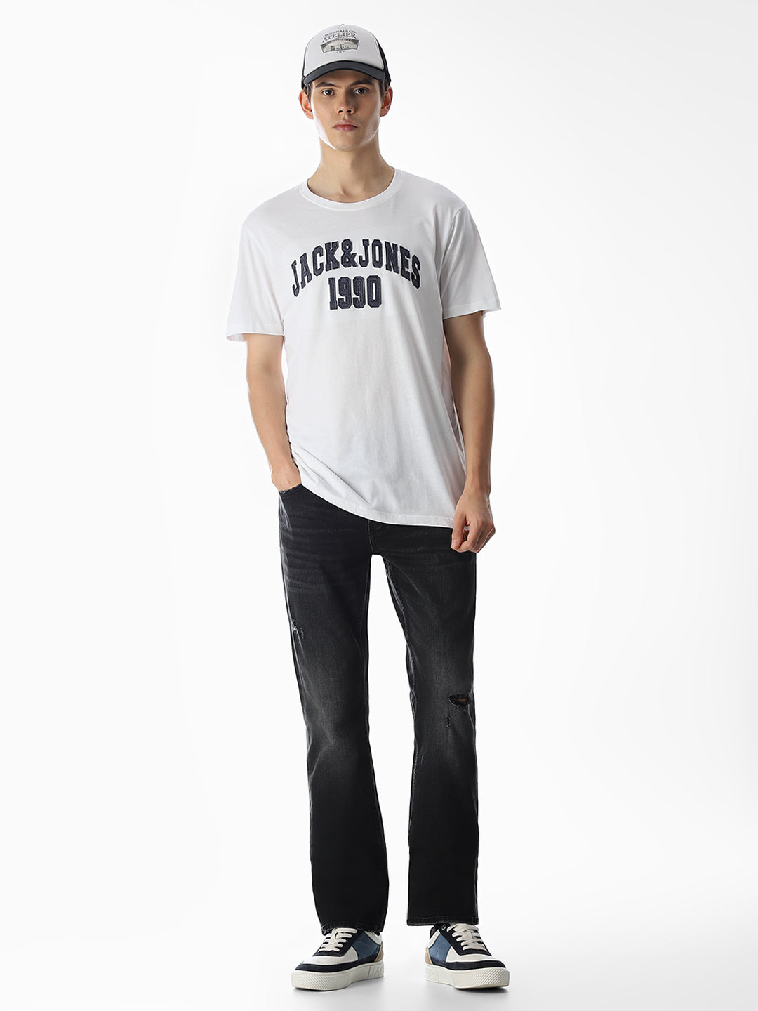 Distressed Clark Regular Fit Jeans - Black