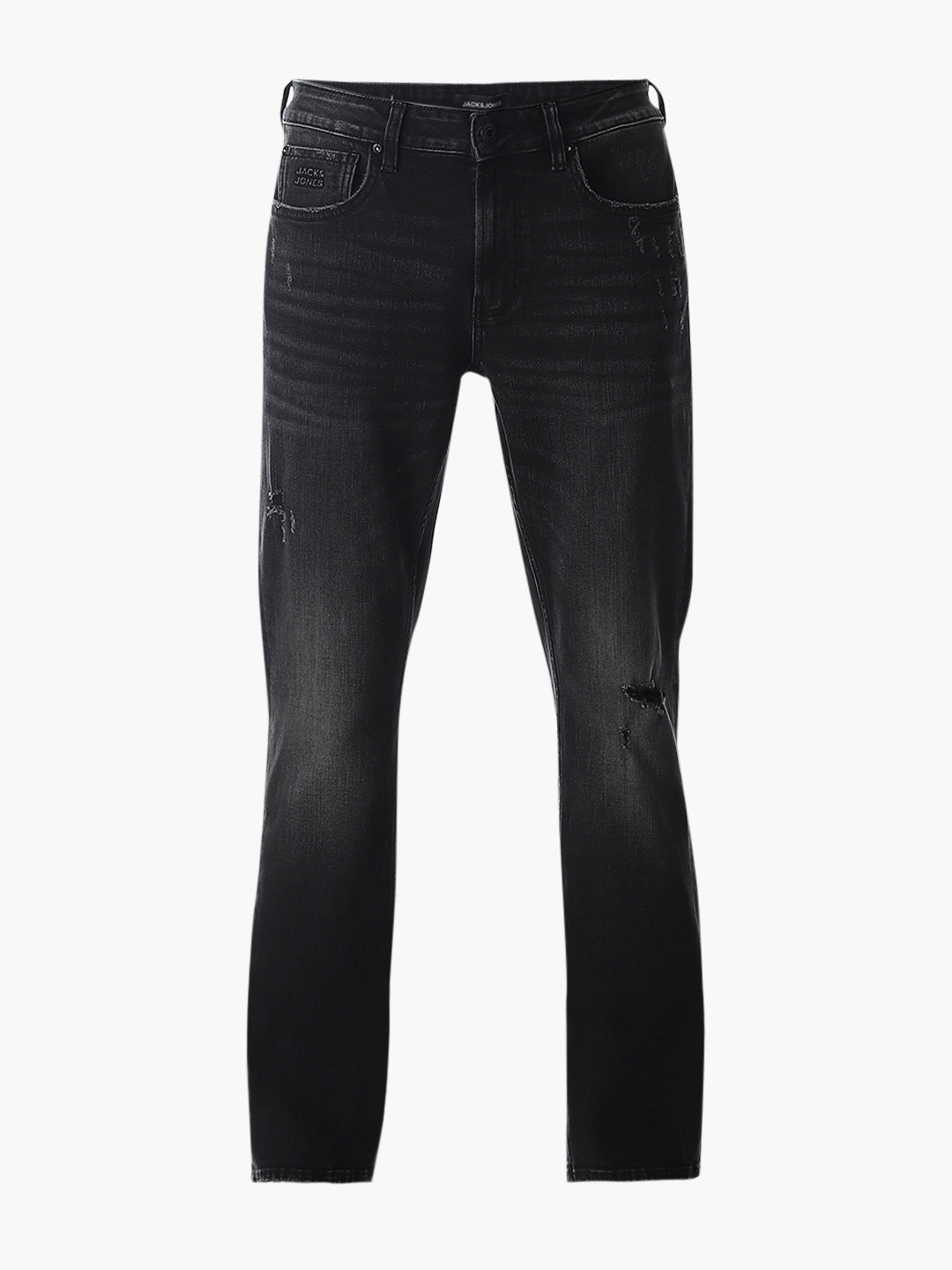 Distressed Clark Regular Fit Jeans - Black