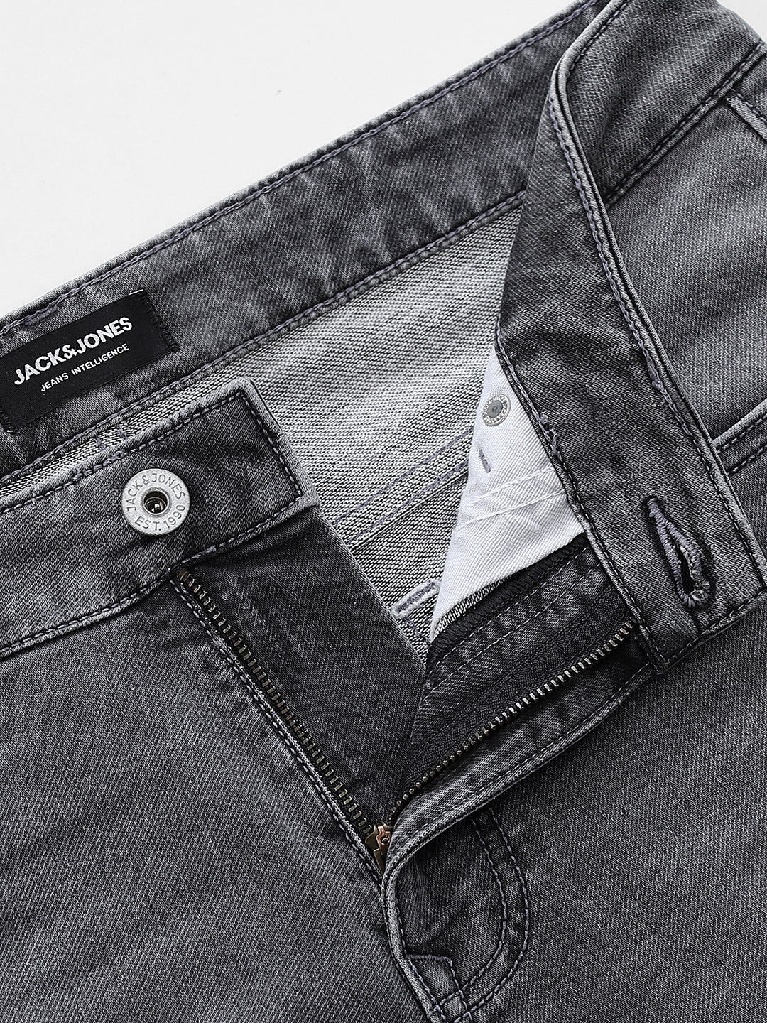 Grey 5 Pocket Glenn Slim Fit Jeans