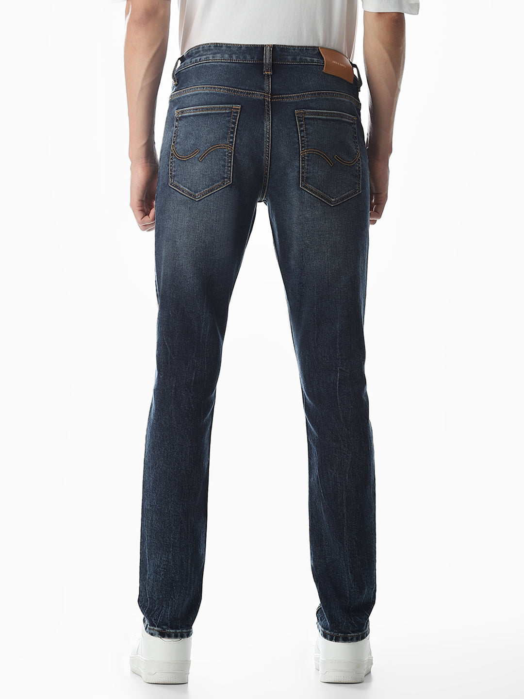 5 Pocket Glenn Slim Fit Jeans - Medium Blue