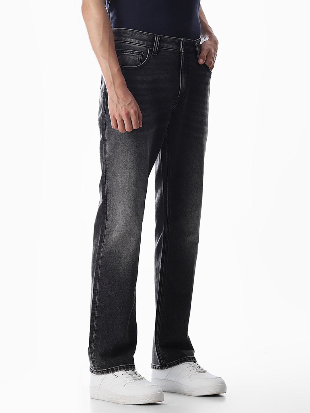 Dark Grey Clark Regular Fit Jeans