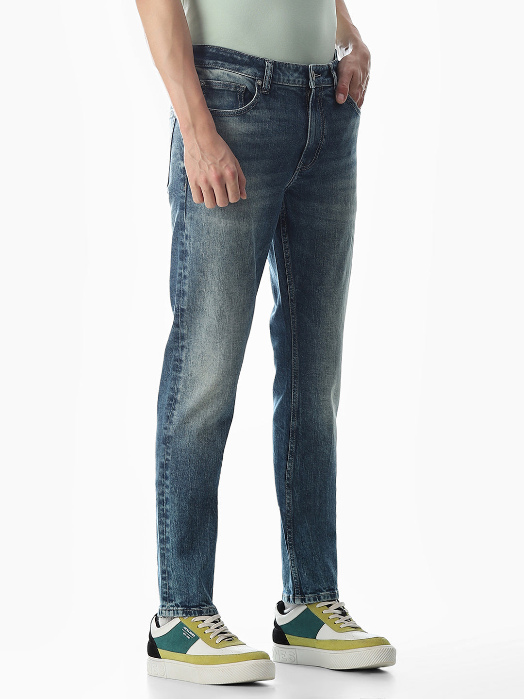 5 Pocket Ben Skinny Fit Jeans - Light Blue