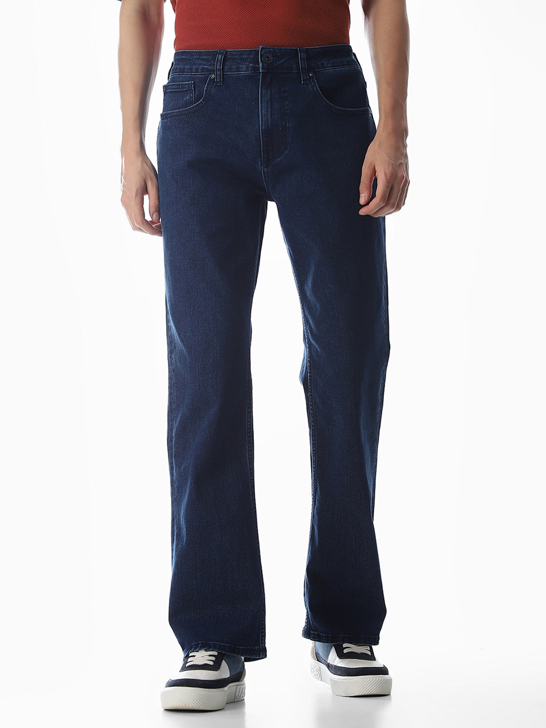 High Rise Cliff Bootcut Jeans - Dark Blue