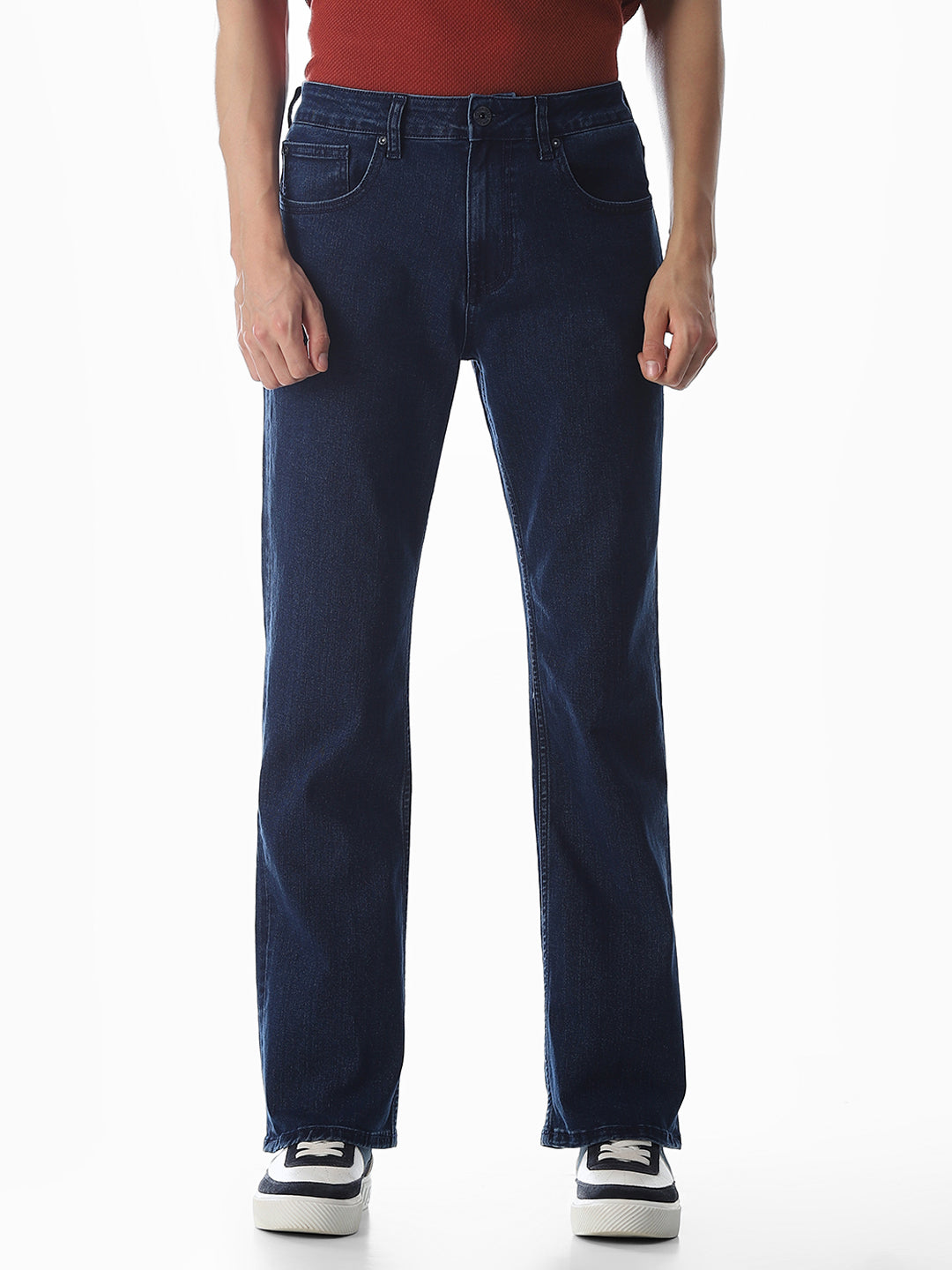 High Rise Cliff Bootcut Jeans - Dark Blue