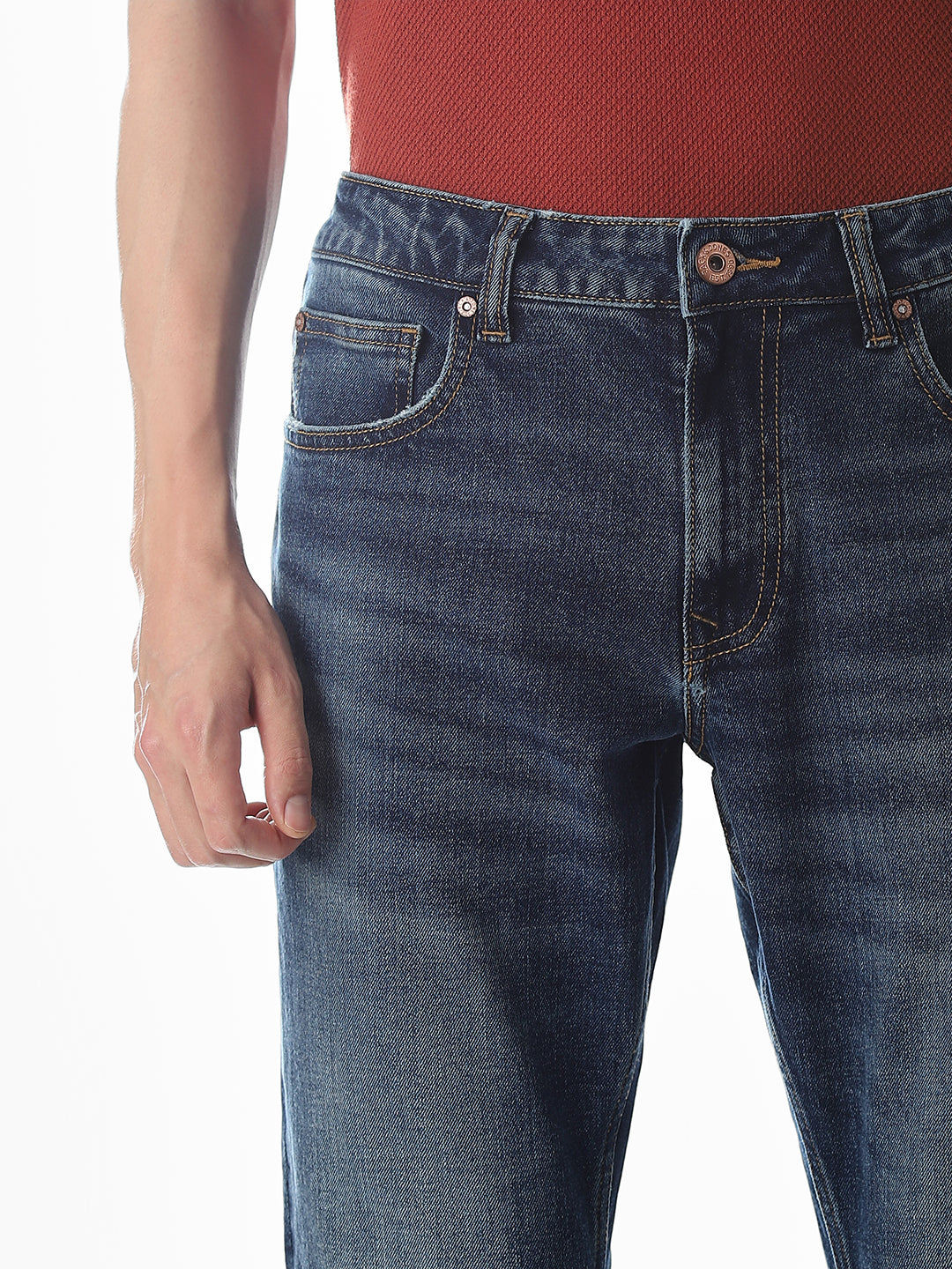 Clark Regular Fit Jeans - Medium Blue