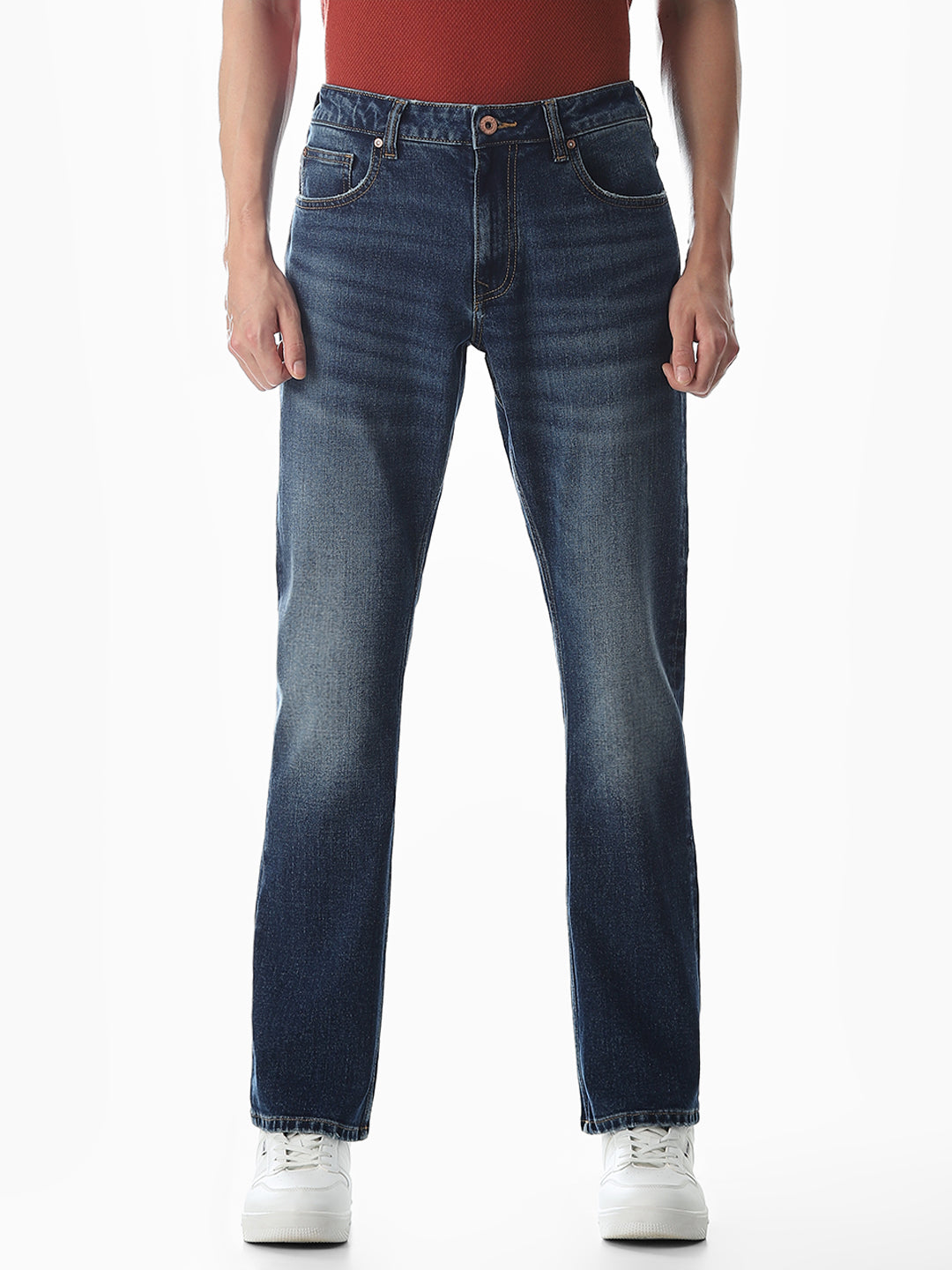 Clark Regular Fit Jeans - Medium Blue