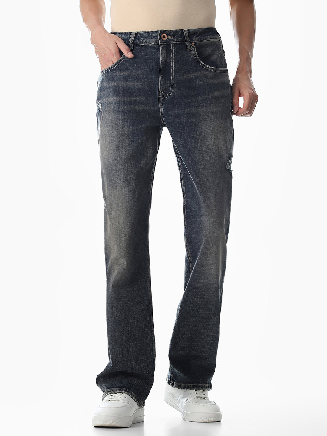 5 Pocket High Rise Bootcut Jeans