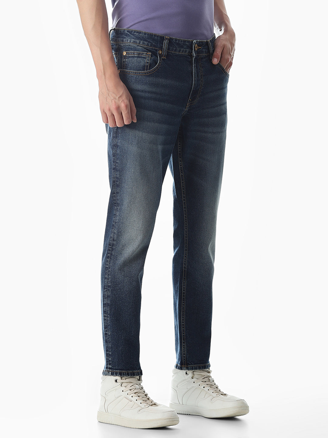 5 Pocket Cropped Brak Jeans