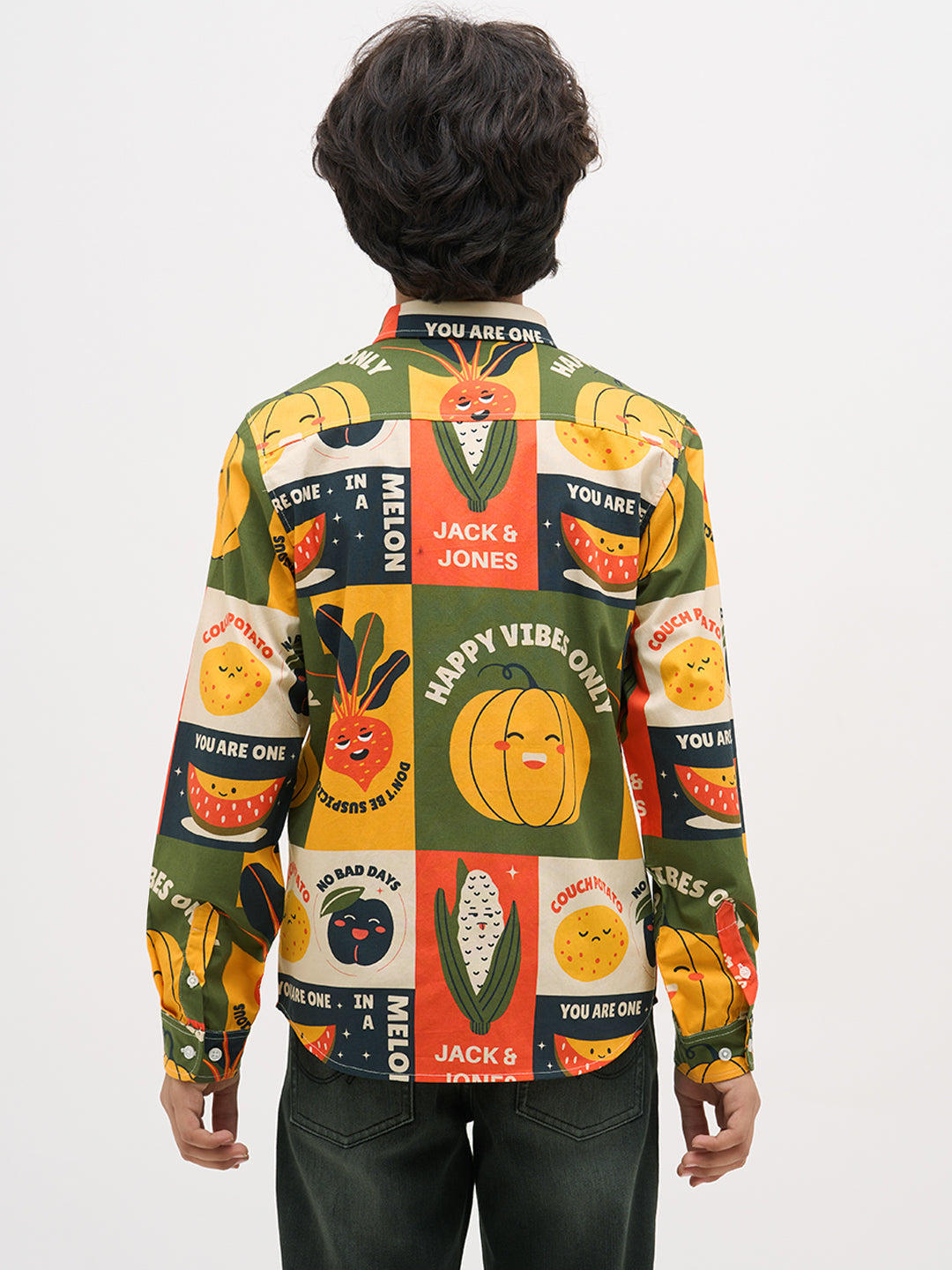 Green Printed Cotton Shirt