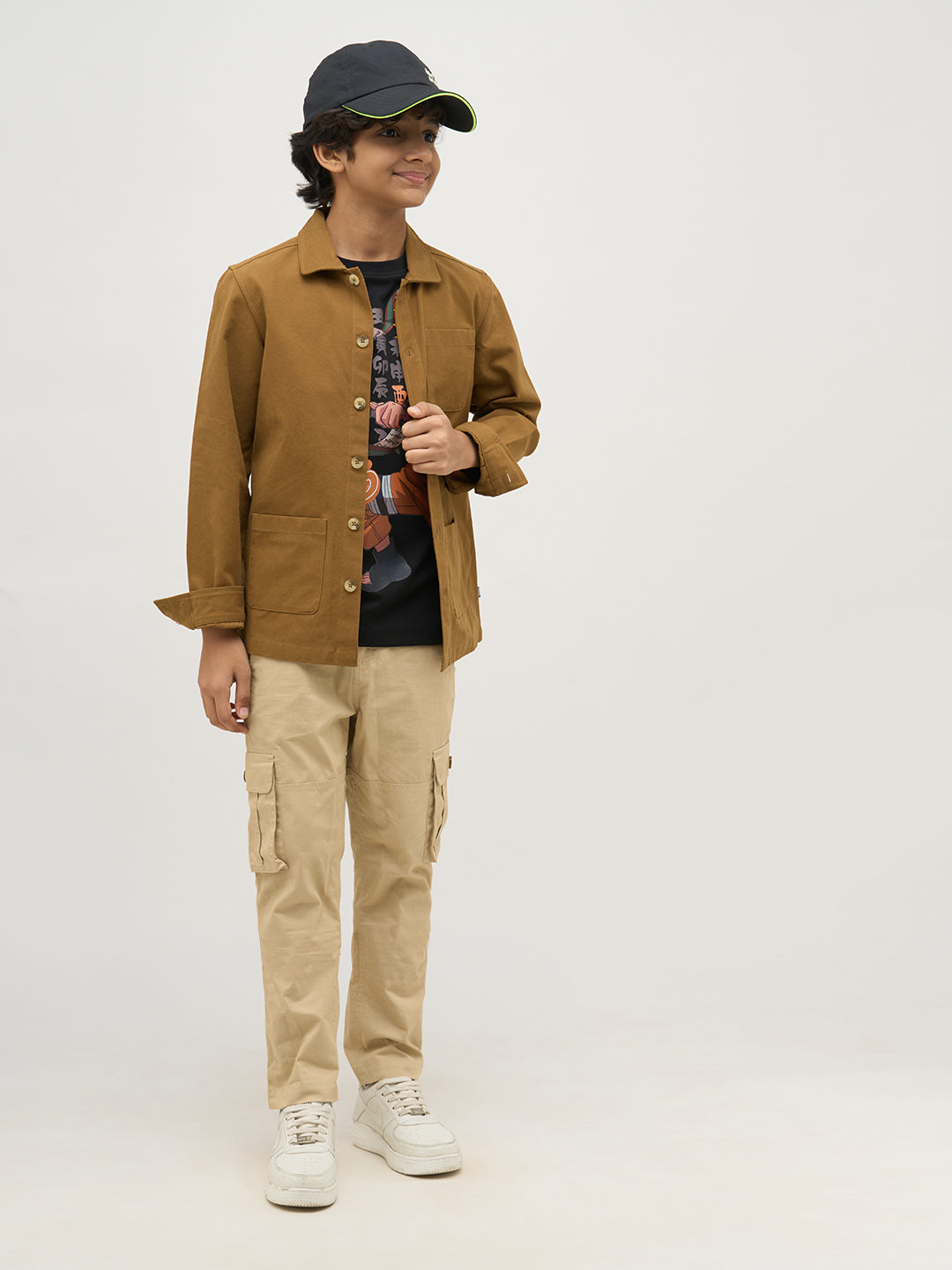 Boys 3 Pocket Cotton Shacket