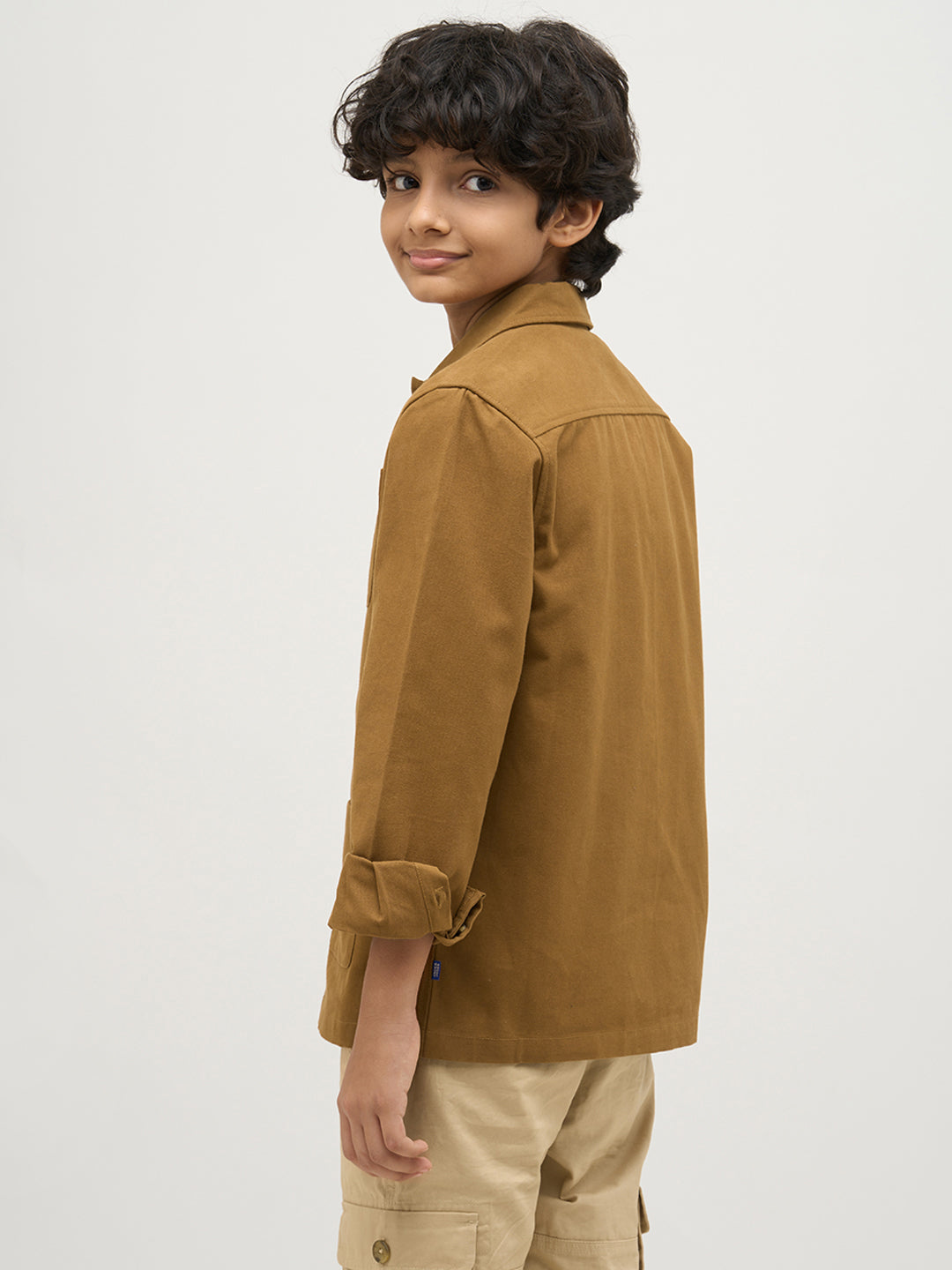 Boys 3 Pocket Cotton Shacket