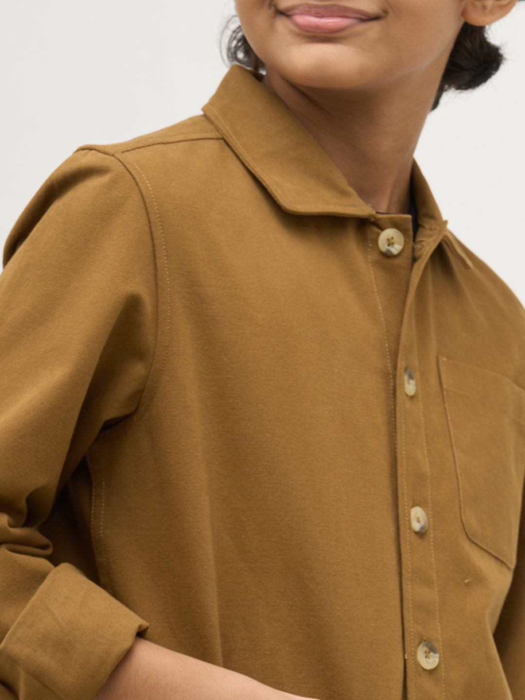 Boys 3 Pocket Cotton Shacket